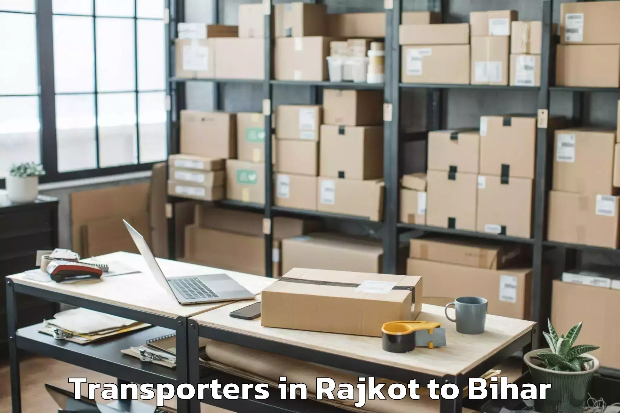 Easy Rajkot to Ramgarh Chowk Transporters Booking